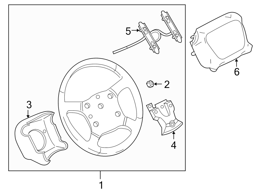 STEERING WHEEL & TRIM.