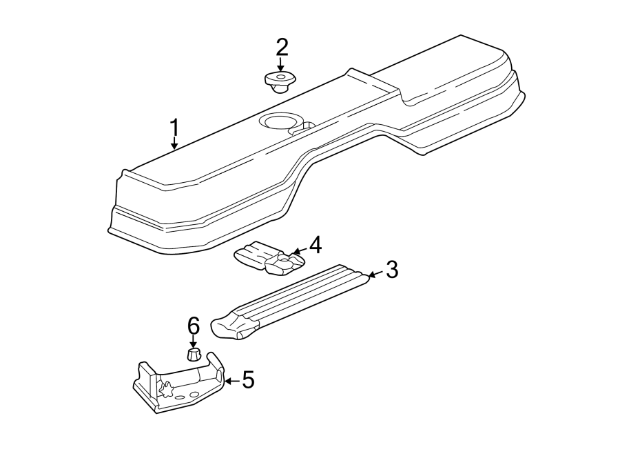 Diagram INTERIOR TRIM. for your 2005 Chevrolet Silverado 2500 HD WT Standard Cab Pickup 6.0L Vortec V8 CNG A/T RWD 