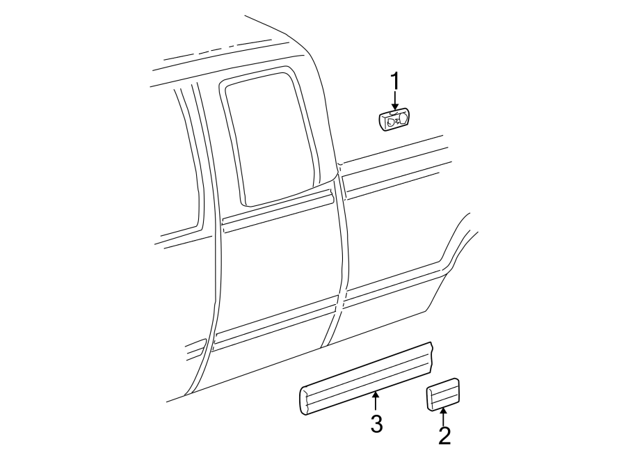 Diagram Removable top. Exterior trim. for your Chevrolet