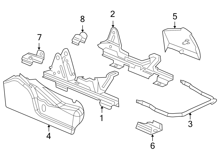 Diagram SEATS & TRACKS. TRACKS & COMPONENTS. for your 2005 Chevrolet Silverado 1500 LS Extended Cab Pickup 4.8L Vortec V8 A/T 4WD 