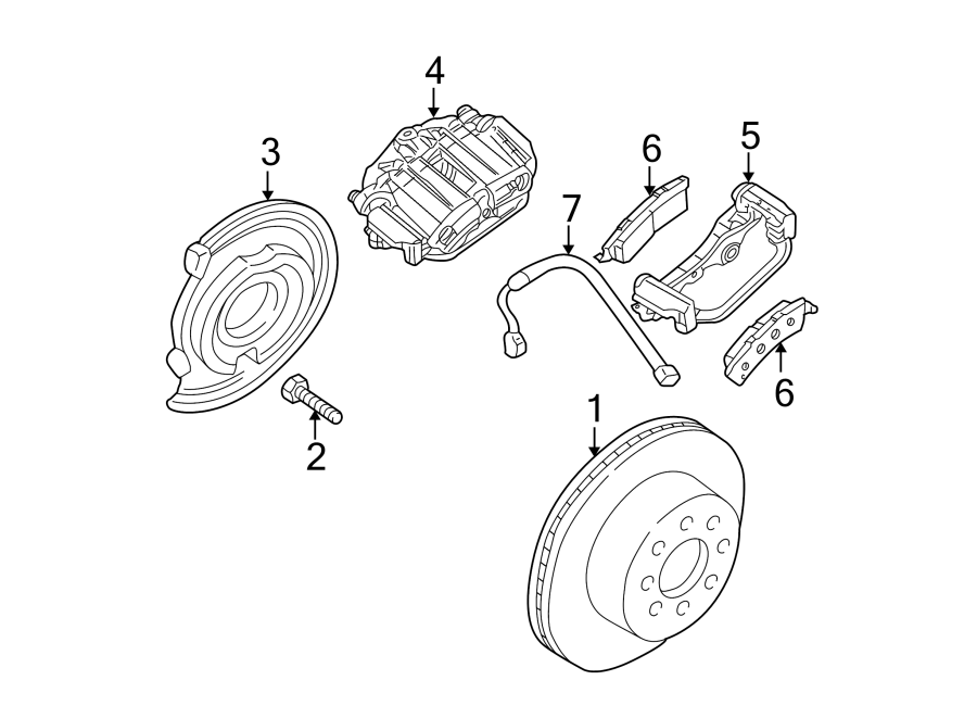 Diagram REAR SUSPENSION. BRAKE COMPONENTS. for your 2007 GMC Sierra 1500 HD Classic SLE Crew Cab Pickup  