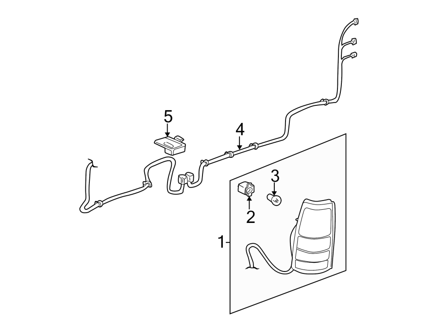 Diagram REAR LAMPS. COMBINATION LAMPS. for your 2006 GMC Sierra 3500 6.6L Duramax V8 DIESEL M/T 4WD SLE Crew Cab Pickup 