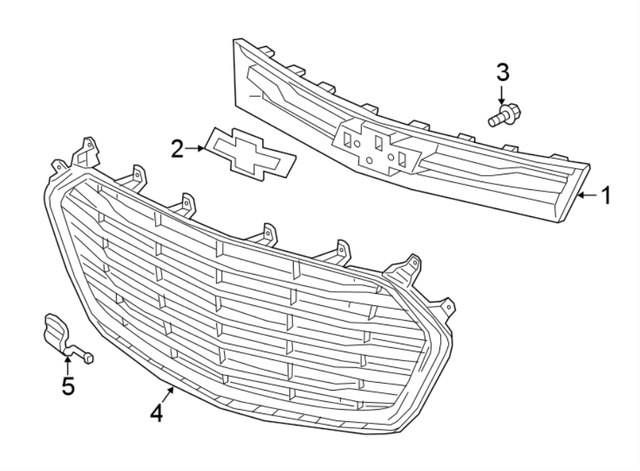 4Front bumper & grille. Grille & components.https://images.simplepart.com/images/parts/motor/fullsize/GJ15021.png