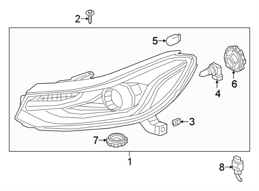 6FRONT LAMPS. HEADLAMP COMPONENTS.https://images.simplepart.com/images/parts/motor/fullsize/GJ15027.png