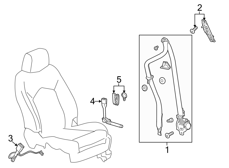 RESTRAINT SYSTEMS. FRONT SEAT BELTS.