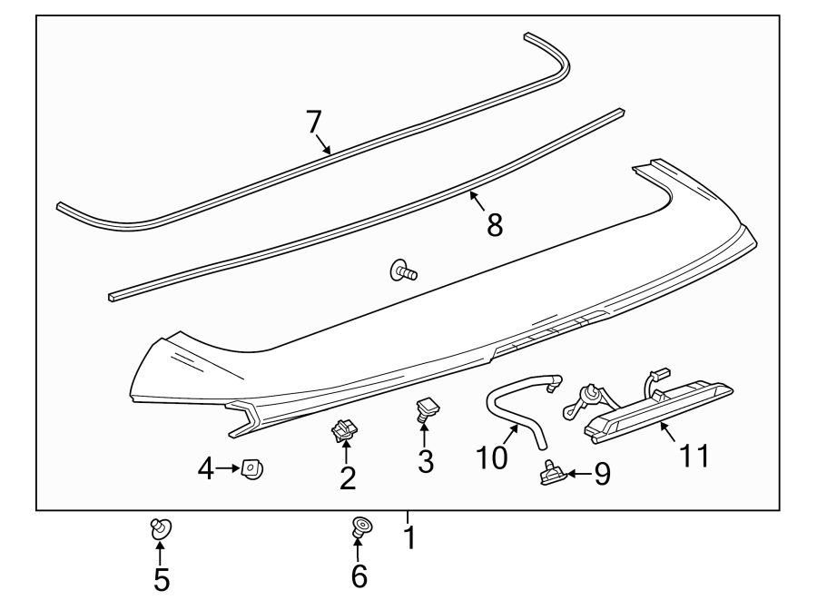 LIFT GATE. SPOILER. Diagram