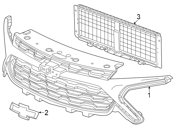 2Front bumper & grille. Grille & components.https://images.simplepart.com/images/parts/motor/fullsize/GJ24015.png