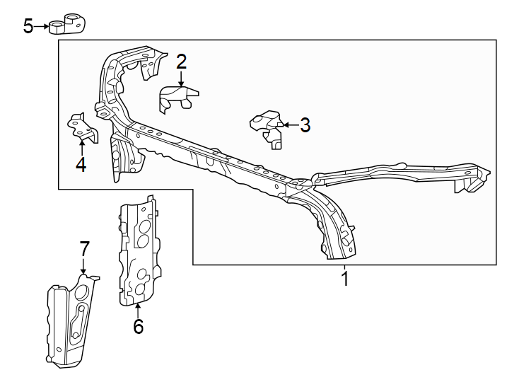 3Radiator support.https://images.simplepart.com/images/parts/motor/fullsize/GJ24050.png