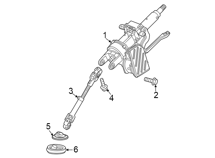 Steering column assembly.