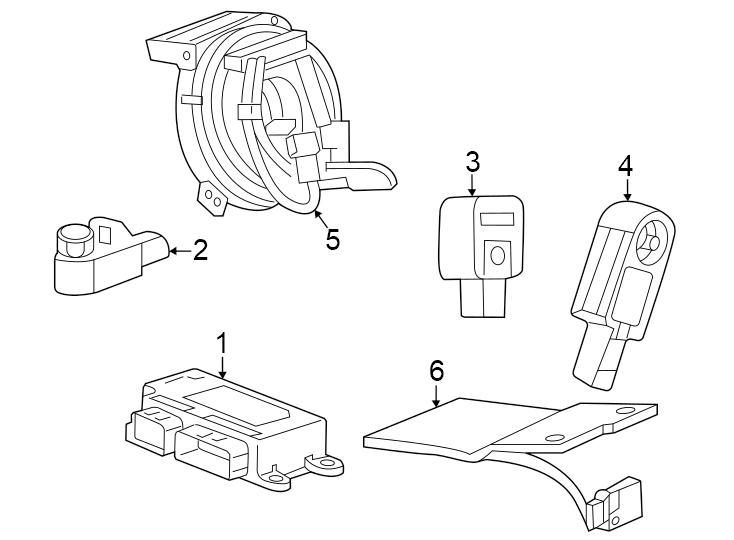 3Restraint systems. Air bag components.https://images.simplepart.com/images/parts/motor/fullsize/GJ24455.png