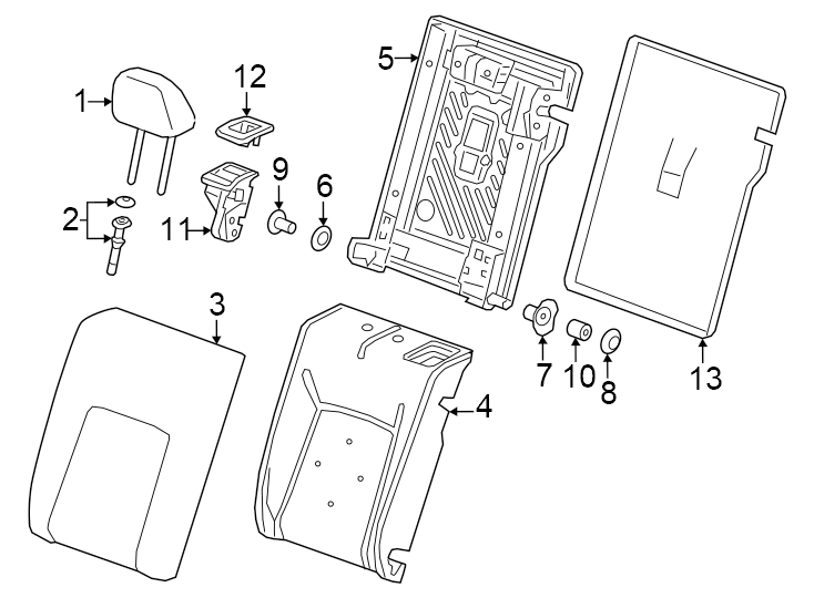 7Seats & tracks. Rear seat components.https://images.simplepart.com/images/parts/motor/fullsize/GJ24490.png