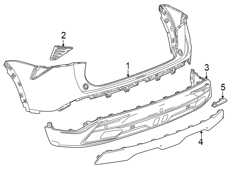 Chevrolet Trax Bumper Cover (Upper) 42854023 GM Parts Bin