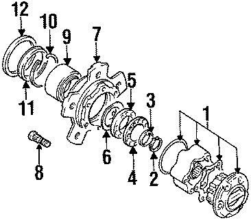 Diagram FRONT SUSPENSION. HUB ASSEMBLY. for your 2020 Chevrolet Camaro 6.2L V8 M/T SS Coupe 