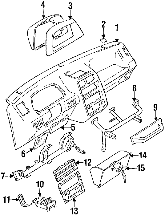 Diagram instrument panel. for your Geo Tracker  