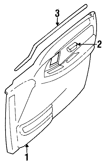 Diagram front door. INTERIOR TRIM. for your Chevrolet Tracker  