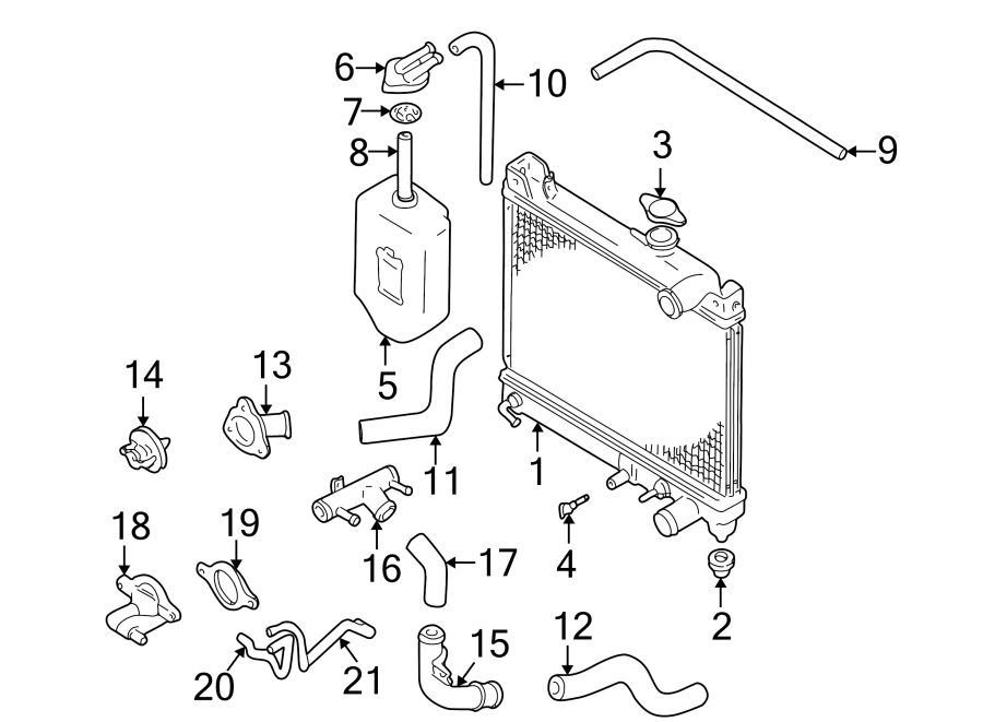 Diagram Cooling. for your 2008 GMC Yukon   