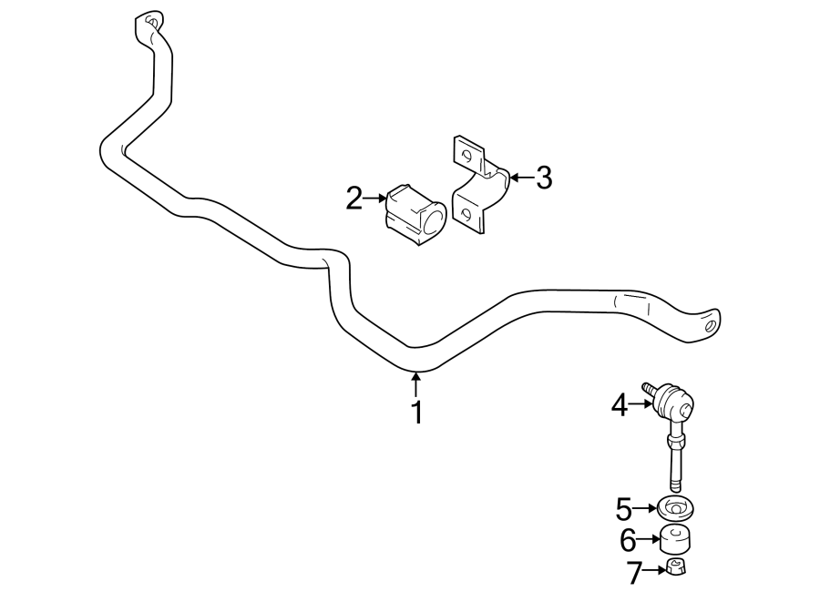 Diagram FRONT SUSPENSION. STABILIZER BAR & COMPONENTS. for your 2021 GMC Sierra 2500 HD 6.6L V8 A/T RWD SLE Standard Cab Pickup Fleetside 