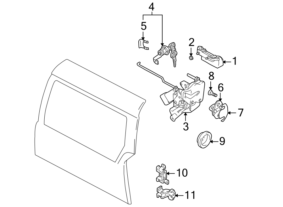 6LIFT GATE. LOCK & HARDWARE.https://images.simplepart.com/images/parts/motor/fullsize/GJ99460.png