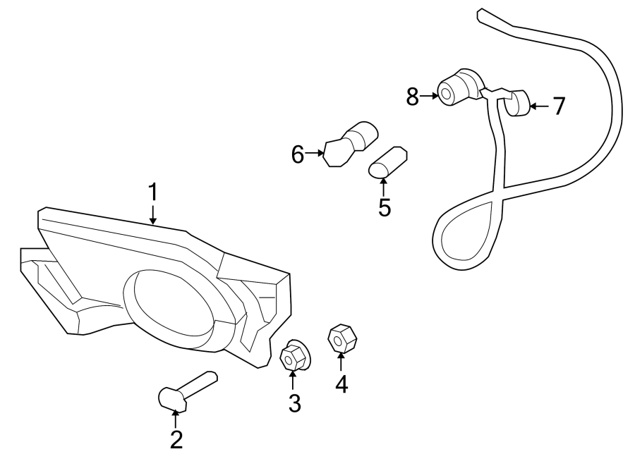 Diagram FRONT LAMPS. FOG LAMPS. for your 2018 Chevrolet Spark  ACTIV Hatchback 