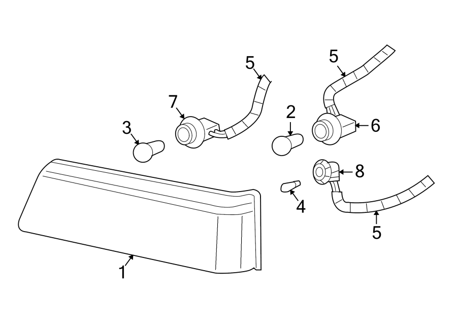 Diagram FRONT LAMPS. PARK & SIGNAL LAMPS. for your 2020 Chevrolet Spark  ACTIV Hatchback 