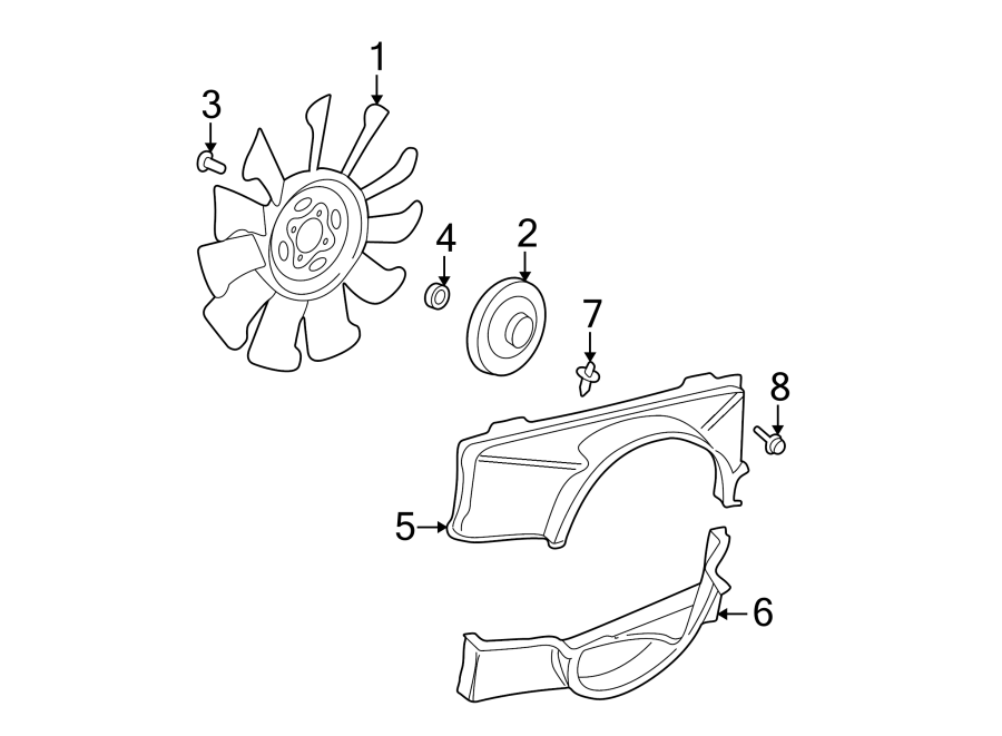 Diagram COOLING FAN. for your 2016 Chevrolet Spark   