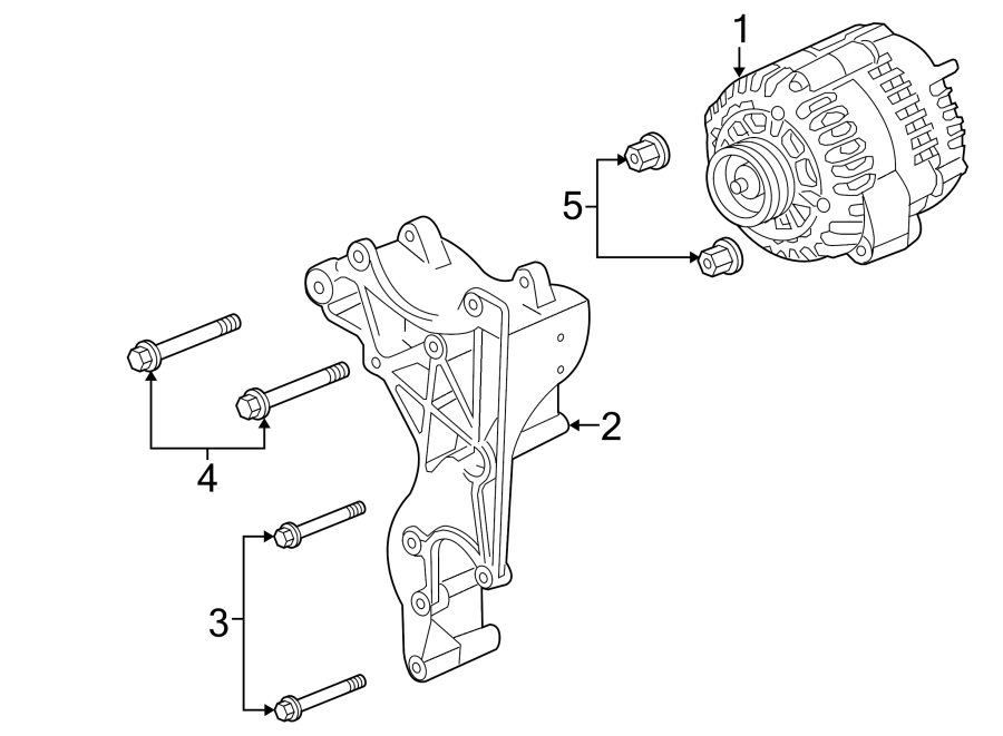 Diagram ALTERNATOR. for your 2014 GMC Sierra 2500 HD 6.0L Vortec V8 CNG A/T 4WD WT Standard Cab Pickup Fleetside 