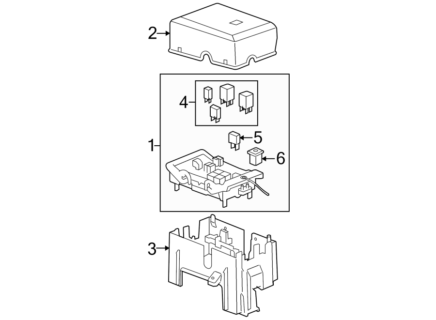 Diagram FUSE & RELAY. for your 2002 GMC Sierra 2500 HD 8.1L Vortec V8 A/T RWD SL Standard Cab Pickup Fleetside 