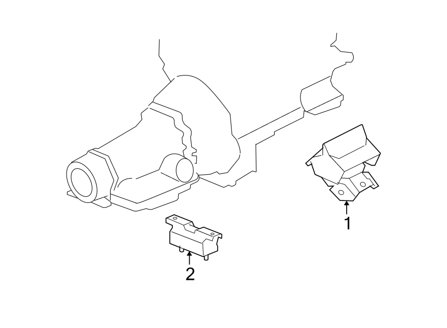 Diagram ENGINE & TRANS MOUNTING. for your 2002 Chevrolet Camaro   