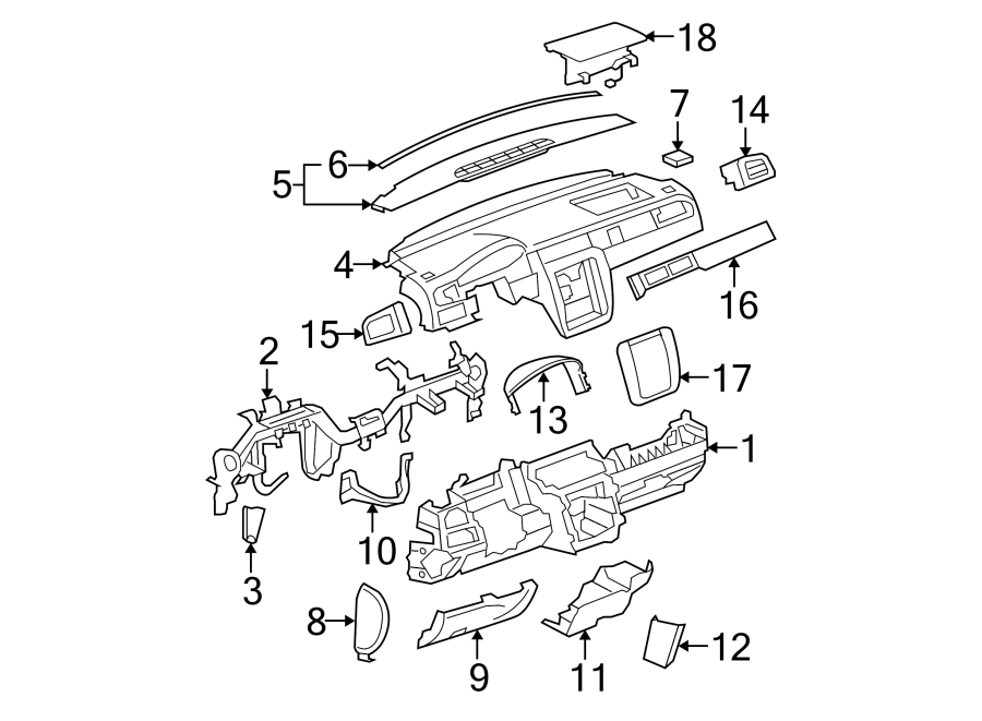 Diagram Instrument panel. for your 2000 GMC Yukon   