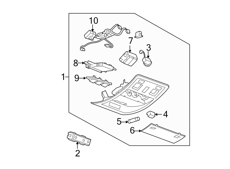 OVERHEAD CONSOLE. Diagram