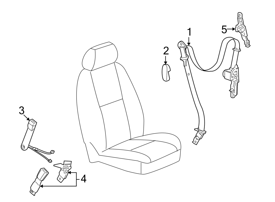 RESTRAINT SYSTEMS. FRONT SEAT BELTS.