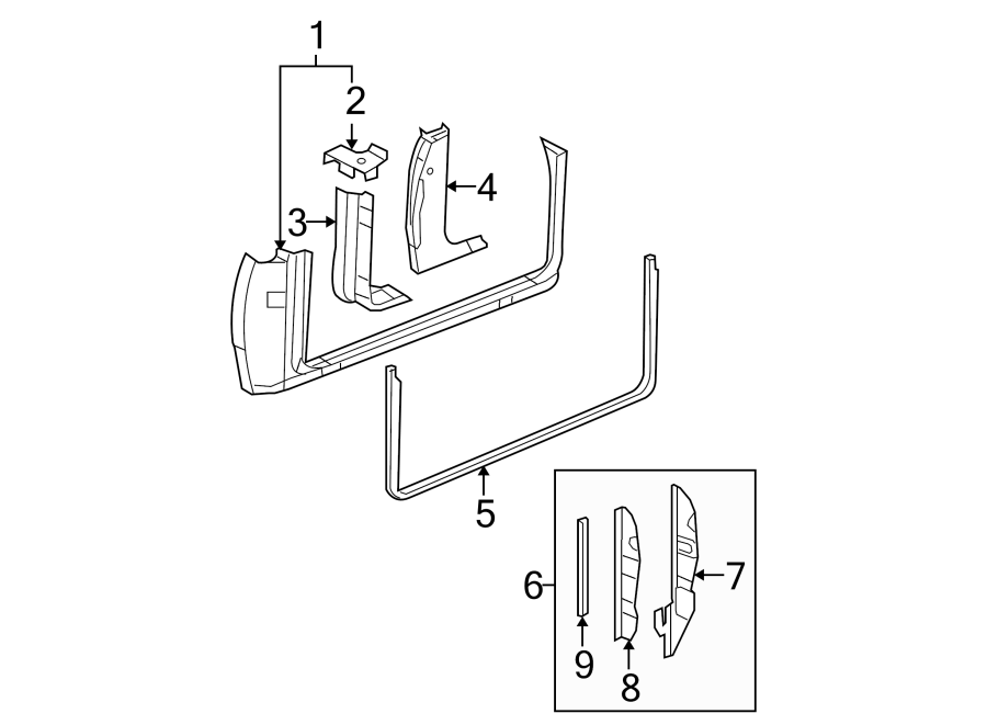 Rear body & floor.