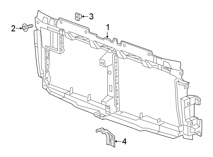 Diagram Front panels. for your 2017 Chevrolet Suburban    