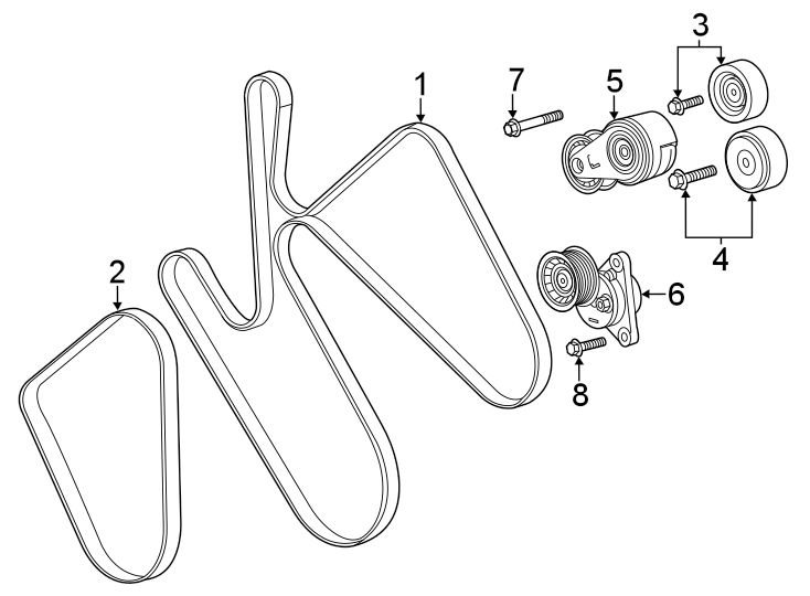 Diagram Belts & pulleys. for your 2012 Buick Regal   