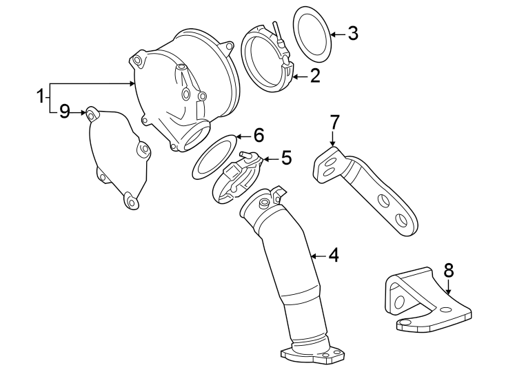 Diagram Turbocharger & components. for your 2002 Buick Century   