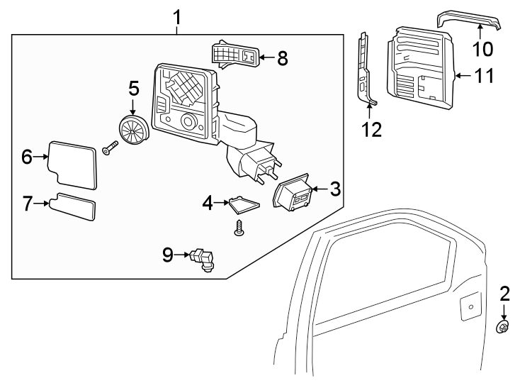 3Front door. Outside mirrors.https://images.simplepart.com/images/parts/motor/fullsize/GK20620.png