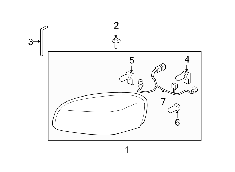 Diagram FRONT LAMPS. HEADLAMP COMPONENTS. for your 2005 Chevrolet Monte Carlo   