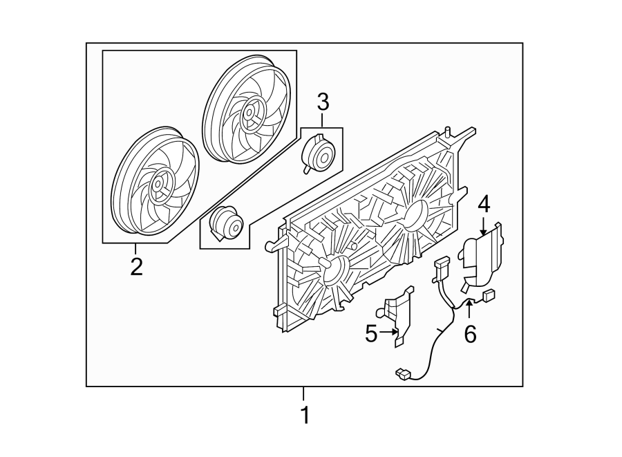 Diagram COOLING FAN. for your 2019 Buick Regal Sportback   