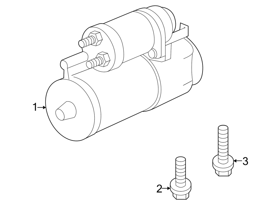 Diagram STARTER. for your 2023 Cadillac XT4   