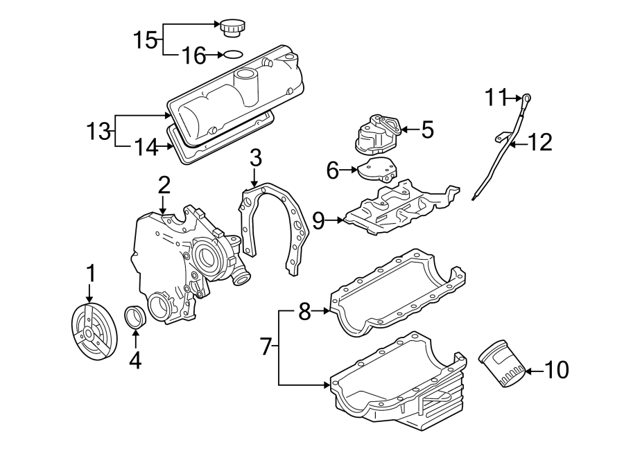 Diagram ENGINE / TRANSAXLE. ENGINE PARTS. for your Chevrolet