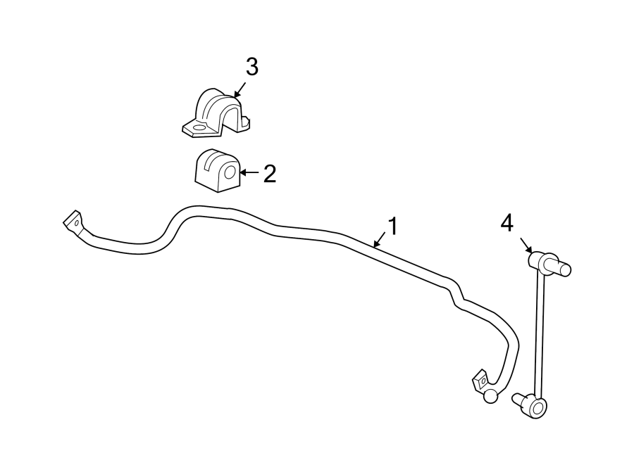 Diagram FRONT SUSPENSION. STABILIZER BAR & COMPONENTS. for your 2003 GMC Sonoma SLS Crew Cab Pickup Fleetside 4.3L Vortec V6 A/T RWD 