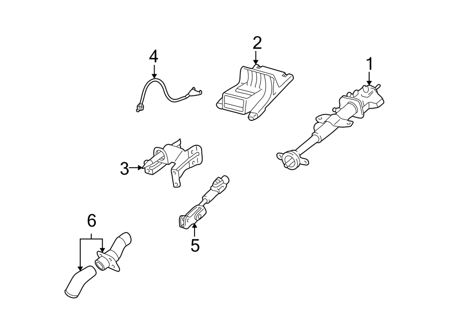 Diagram STEERING COLUMN ASSEMBLY. for your Chevrolet Bolt EV  