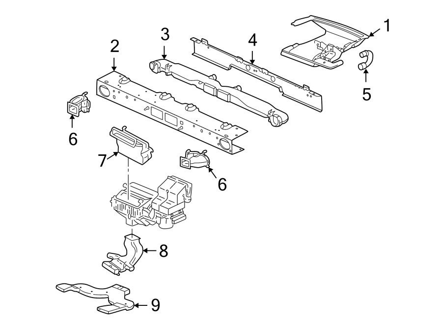 6instrument panel. DUCTS.https://images.simplepart.com/images/parts/motor/fullsize/GL05285.png