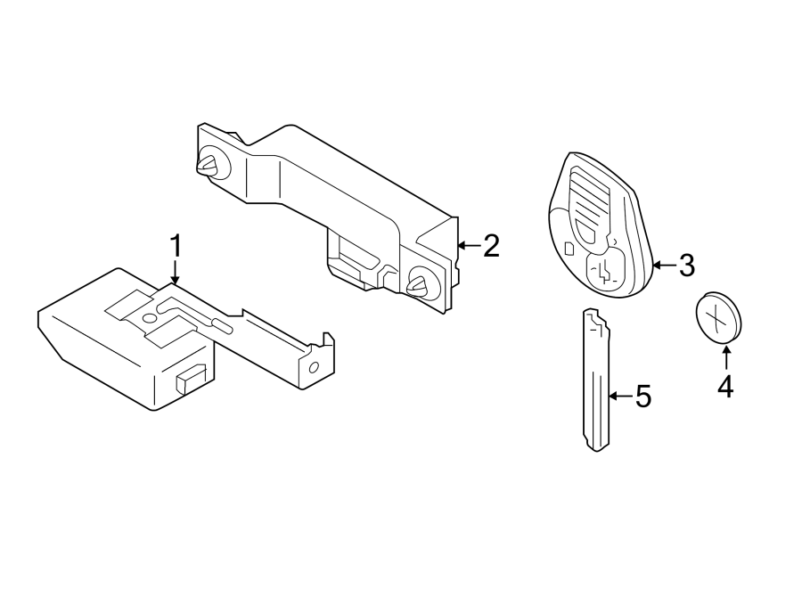 Diagram KEYLESS ENTRY COMPONENTS. for your 2006 Cadillac Escalade EXT   