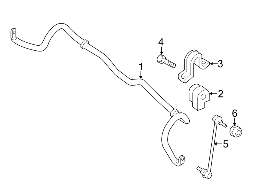 FRONT SUSPENSION. STABILIZER BAR & COMPONENTS.