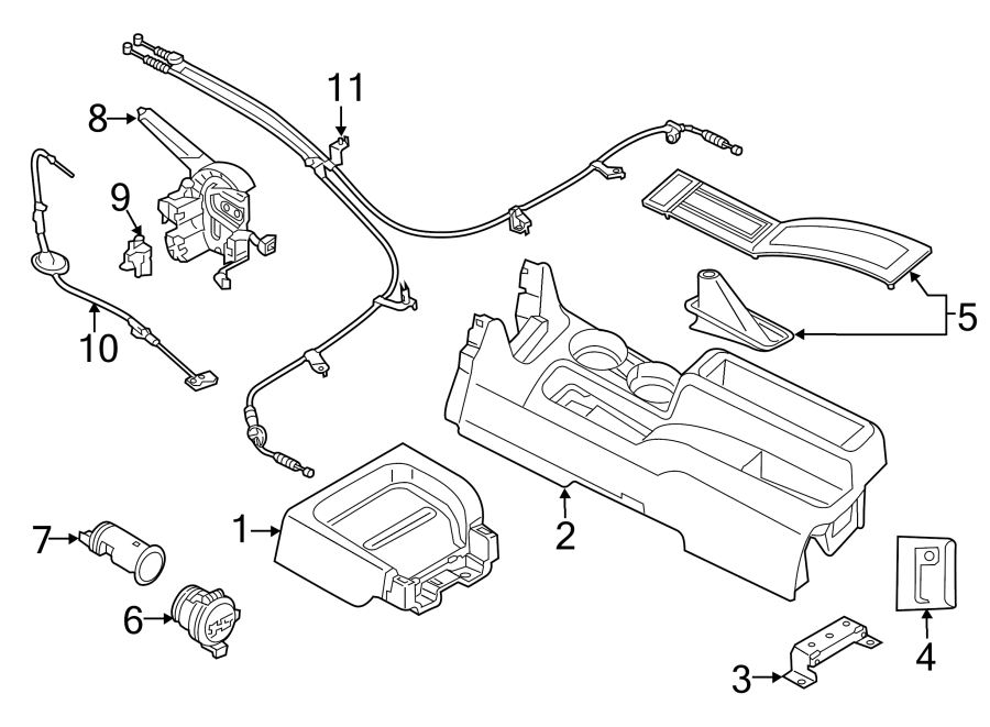 Diagram CONSOLE. for your 2016 Chevrolet City Express   