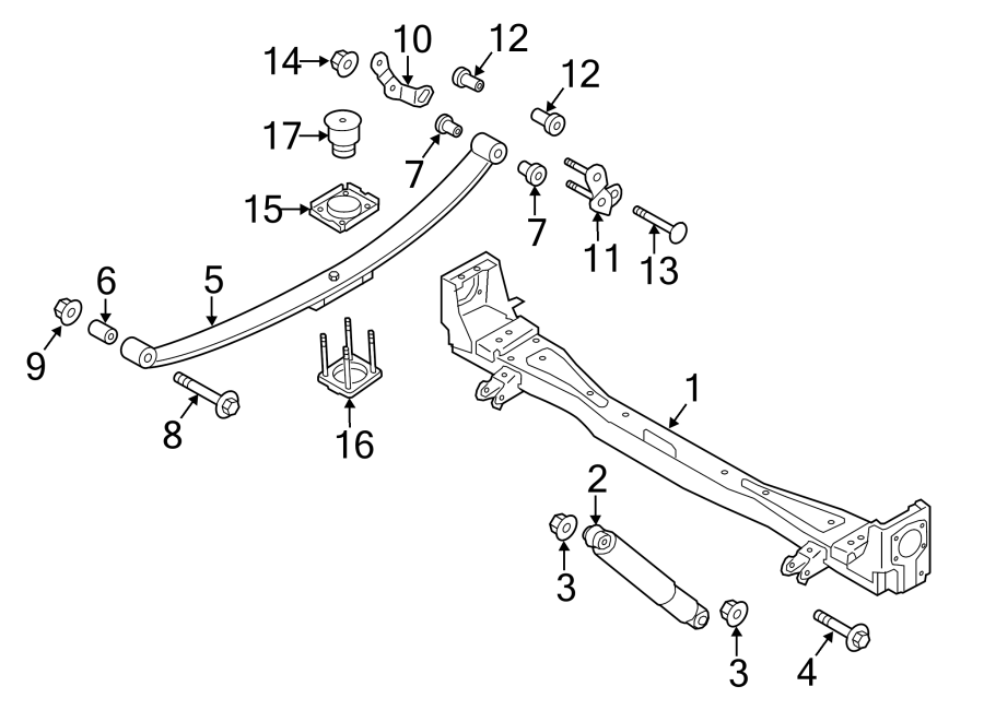 Diagram REAR SUSPENSION. SUSPENSION COMPONENTS. for your 2011 GMC Sierra 2500 HD 6.6L Duramax V8 DIESEL A/T RWD Denali Crew Cab Pickup Fleetside 