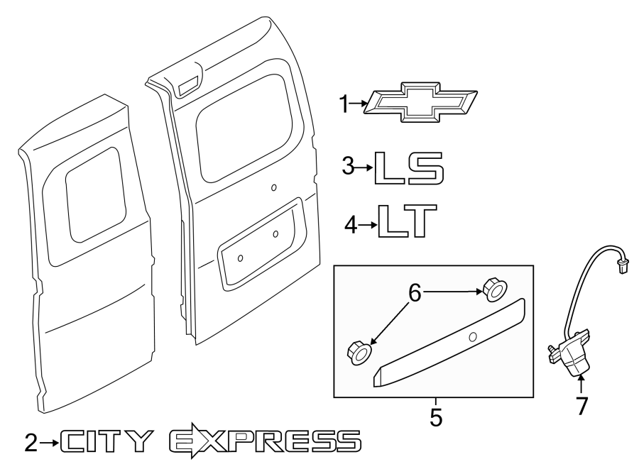 3BACK DOOR. EXTERIOR TRIM.https://images.simplepart.com/images/parts/motor/fullsize/GL15465.png