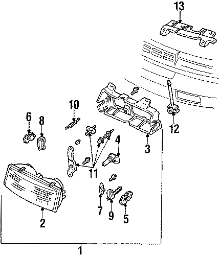 9FRONT LAMPS. HEADLAMP COMPONENTS.https://images.simplepart.com/images/parts/motor/fullsize/GL90030.png