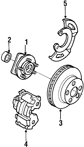 Diagram FRONT SUSPENSION. BRAKE COMPONENTS. for your 2015 GMC Sierra 2500 HD 6.6L Duramax V8 DIESEL A/T RWD SLE Standard Cab Pickup Fleetside 